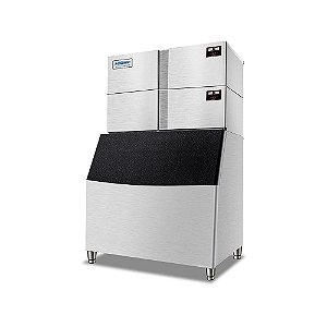 Máquina de Gelo Cubo Automática Industrial Grande 1800kg Dia Impomac
