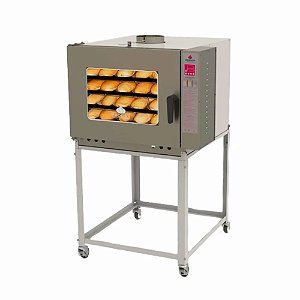 Forno Turbo a Gás com Vapor Industrial Grande 5 Esteiras 125 Pães Progás