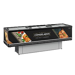 Ilha Vitrine Expositor Supermercado Congelado/Resfriado -20°C 3 Metros Gelopar 127/220v GESV290