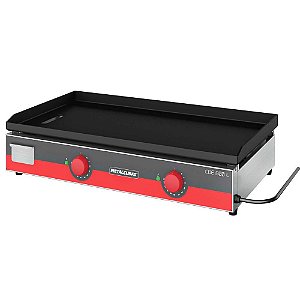 Chapa Chapeira Churrasqueira Elétrica para Lanche Carne Profissional 80cm 110v/220v CBE800
