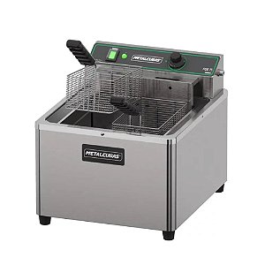 Fritadeira Elétrica de Mesa 15 Litros Industrial 8000W 2 Resistências FOE15 Metalcubas