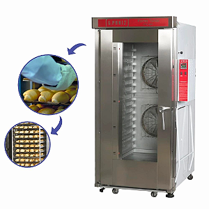 Forno Turbo Elétrico para Padaria Industrial Gpaniz FTE 480 16 Esteiras