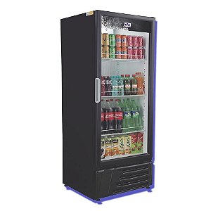 Expositor Vertical Geladeira Expositora Visacooler para Bebidas 410 Litros Frilux Preto