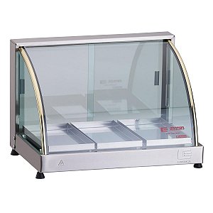 Expositor de Salgados Aquecido para Bar Lanchonete Restaurante 3 Bandejas Edanca