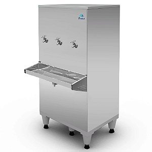 Bebedouro Purificador de Água Gelado Com Motor 3 Torneiras 100 Litros Frisbel