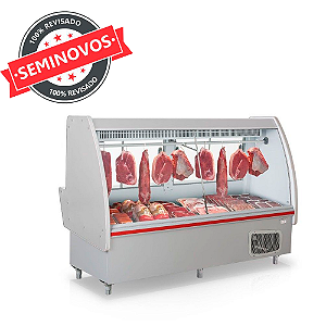 Balcão Vitrine Frigorífico Expositor para Carnes Açougue 2M Usado