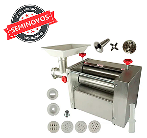 Cilindro Sovador Laminador Elétrico Pão Pastel Pizza Macarrão + Extrusor Modelador Bolacha Biscoito Seminovo