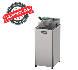 Fritadeira Elétrica Industrial Profissional de Mesa Potência 8000w 2 Resistências 15 Litros Usado