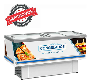 Ilha Expositor Congelados Resfriados Standard 1,90m Gelopar Usado