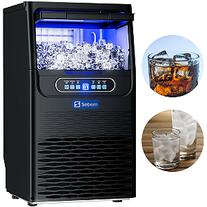 Máquina de Fazer Gelo Industrial Profissional Automática Restaurante 40 Kg/Dia Sebem 220V