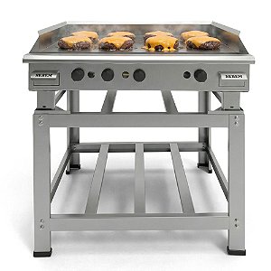 Chapa Chapeira Grossa Lanche, Hamburger Profissional a Gás 70cm Sebem