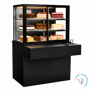 Vitrine Estufa Expositor Balcão Auto Atendimento Self Service Neutro