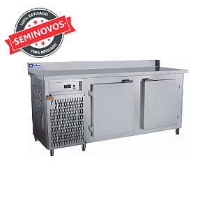 Balcão Refrigerado 500L para Restaurante e Pizzaria com Encosto 2M Usado Frilux