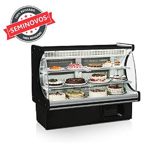 Balcão Refrigerado Dupla Função GEPV-140 Vitalis Vidro Curvo 220V Usado