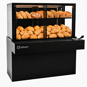 Balcão Vitrine Estufa Self Service Tulia para Pães Auto Atendimento 1,5M Sebem