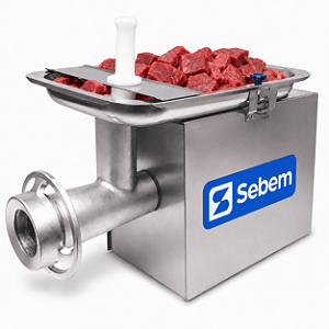 Moedor Picador Maquina de Carne Eletrica Industrial Sebem Boca 22