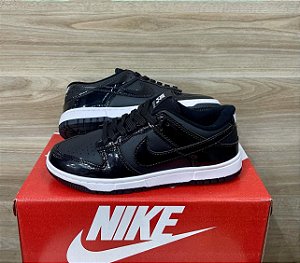 Tênis Nike Dunk Série Premium Preto Brilhante