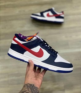Tênis Nike Dunk Pro Série Premium Azul Vermelho