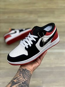 Tênis Air Jordan 1 Low Premium Pretro Vermelho