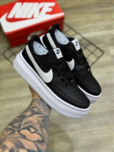 Tênis Nike Air force Premium Preto Branco