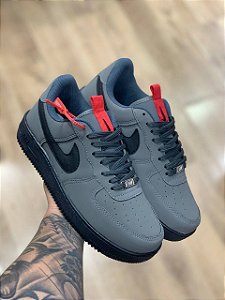 Tênis Nike Air force Premium Cinza Preto