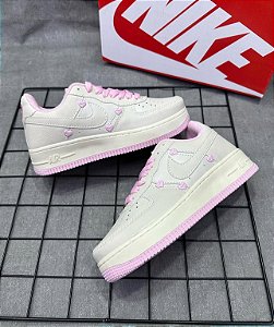 Tênis Nike Dunk Pro Série Premium Branco Rosa