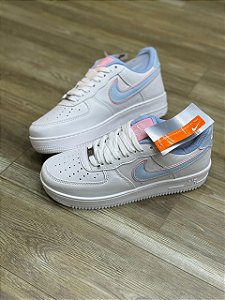 Tênis Nike Dunk Pro Série Premium Branco Azul BB Rosa