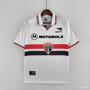 CAMISA RETRO SP BRANCA MOTOROLA 1999 BRANCA MASCULINA
