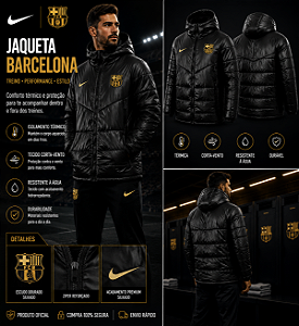 JAQUETA BOBOJACO BARCELONA IMPERMEAVEL FORRADA MASCULINA