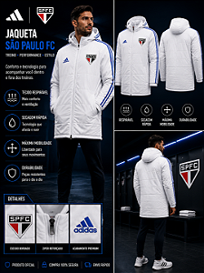 JAQUETA BOBOJACO SAO PAULO BRANCA PERMEAVEL FORRADA MASCULINA