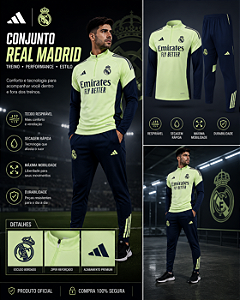 AGASALHO DE TREINO REAL MADRID VERDE MASCULINO