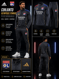 AGASALHO DE TREINO LYON CINZA MASCULINO