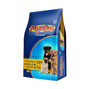 Ração MultiDog Premium 22% Cães Adultos