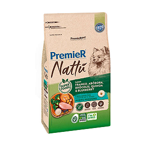 Ração Premier Pet Nattú Abóbora Cães Adultos Pequeno Porte