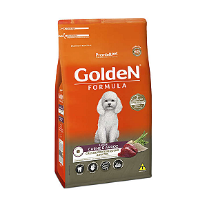 Ração Golden Formula Carne e Arroz Cães Adultos Mini Bits