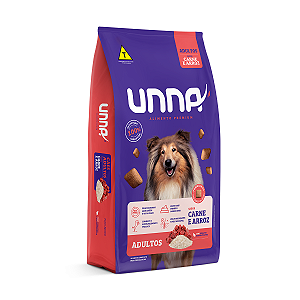 Ração Unna Cães Adultos Carne e Arroz