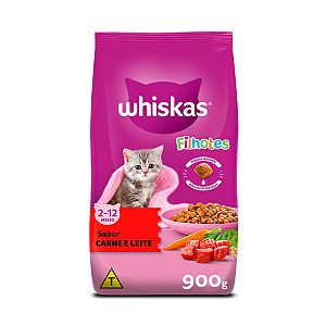 Ração Whiskas Carne para Gatos Filhotes 900g