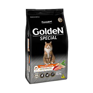Ração Golden Gatos Adultos Special Frango e Carne 10,1Kg