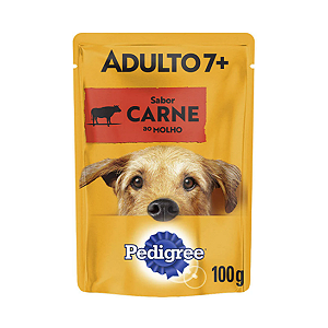 Ração Úmida Pedigree Sachê Carne ao Molho Cães Sênior 7 + Anos 100g