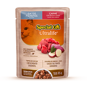Ração Úmida Special Cat Sachê Gatos Filhotes Sabor Carne ao Molho 85g