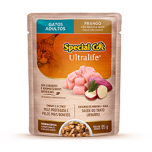 Ração Úmida Special Cat Sachê Gatos Adultos Sabor Frango ao Molho 85g