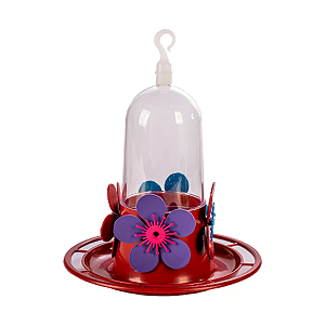 Bebedouro para Beija-Flor Bandeja com Poleiro para Beija-Flor Cores Sortidas 250ml