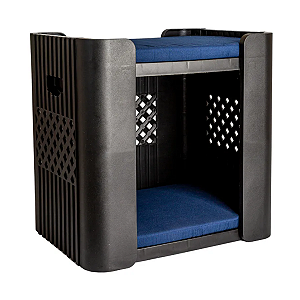 Cama Duplex Berço Cães e Gatos Preta