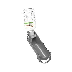 Bebedouro Portátil Plast Pet Eco para Cães Cinza 300 mL