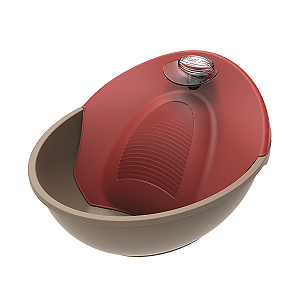 Fonte Bebedouro Petit Plast Pet Vermelha Gold para Cães e Gatos