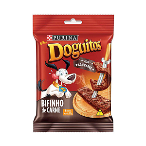 Petisco Nestlé Purina Doguitos Bifinho de Carne Cães 65g