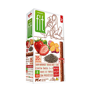 Petisco Spin Pet Onebyone Fit Morango, Batata Doce e Chia Cães 50g