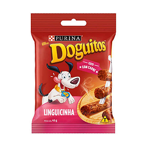 Petisco Nestlé Purina Doguitos Linguicinha Cães 45g