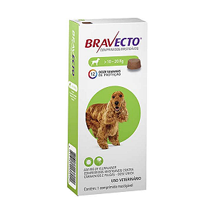 Antipulgas e Carrapatos MSD Bravecto para Cães de 10 a 20 Kg