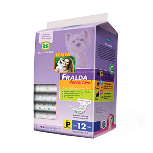 Fralda Descartável American Pets Tam. P - 12 Unidades